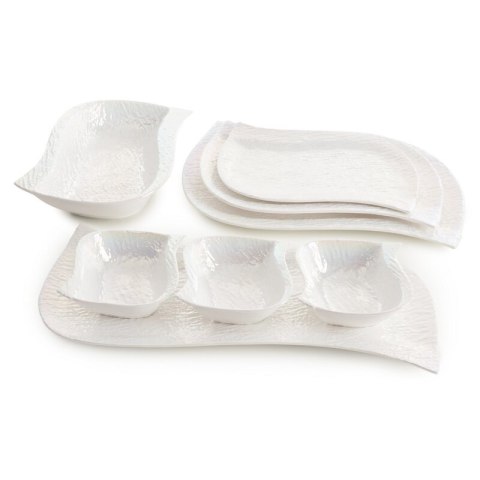 PATERA DEKORACYJNA NINA (01) 27 X 28 X 30 CM PERŁOWY