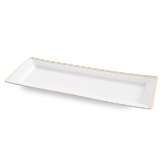 PATERA DEKORACYJNA OLIVIA (01) 39 X 15 X 3 CM BIAŁY