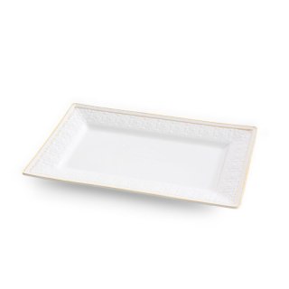 PATERA DEKORACYJNA OLIVIA (02) 26 X 16 X 2 CM BIAŁY