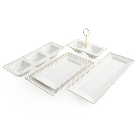 PATERA DEKORACYJNA OLIVIA (02) 26 X 16 X 2 CM BIAŁY