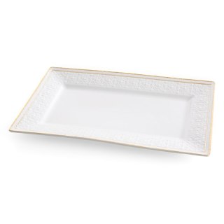 PATERA DEKORACYJNA OLIVIA (03) 31 X 19 X 2 CM BIAŁY