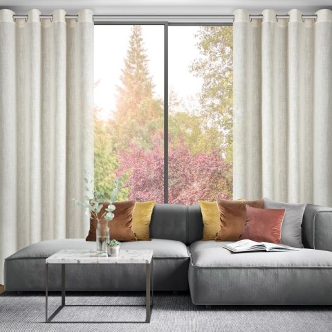 ZASŁONA GOTOWA ELINA 140 X 250 CM NATURALNY