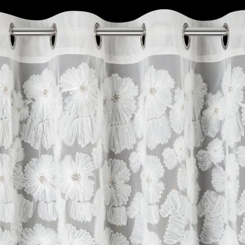 ZASŁONA GOTOWA JASMIN 3 140 X 250 CM BIAŁY