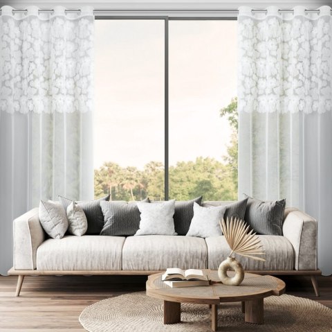 ZASŁONA GOTOWA JASMIN 3 140 X 250 CM BIAŁY