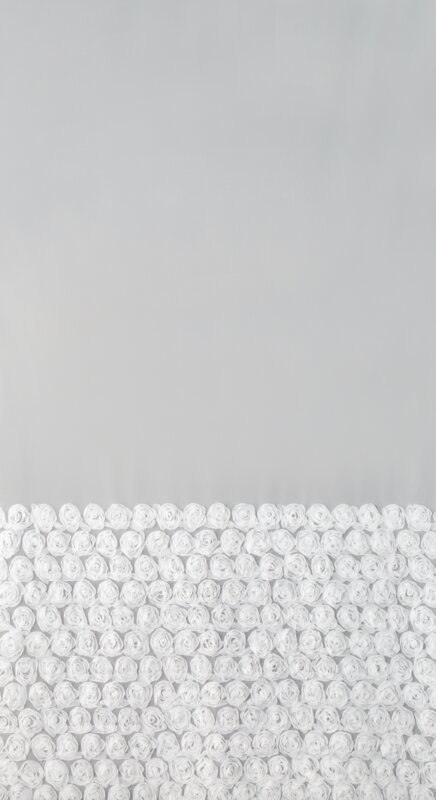 ZASŁONA GOTOWA ROSES 2 140 X 250 CM BIAŁY