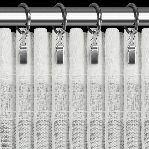 ZASŁONA GOTOWA ROSES 4 NA TAŚMIE 400 X 160 CM BIAŁY