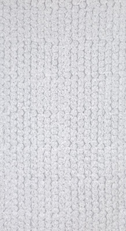 ZASŁONA GOTOWA ROSES 6 NA TAŚMIE 140 X 270 CM BIAŁY