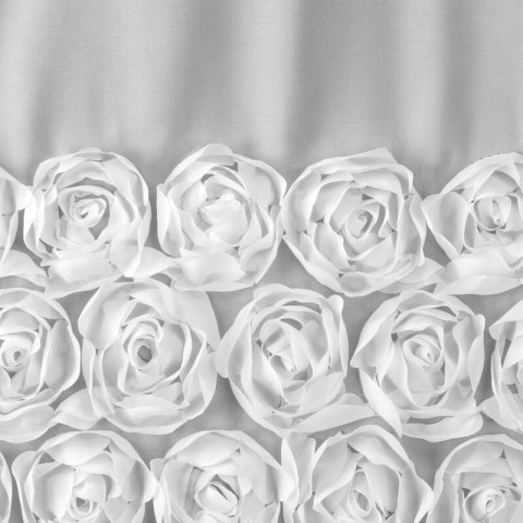 ZASŁONA GOTOWA ROSES 7 NA TAŚMIE 350 X 270 CM BIAŁY