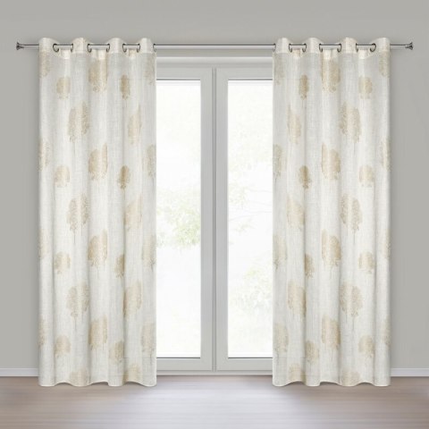 ZASŁONA GOTOWA SALINA 140 X 250 CM NATURALNY