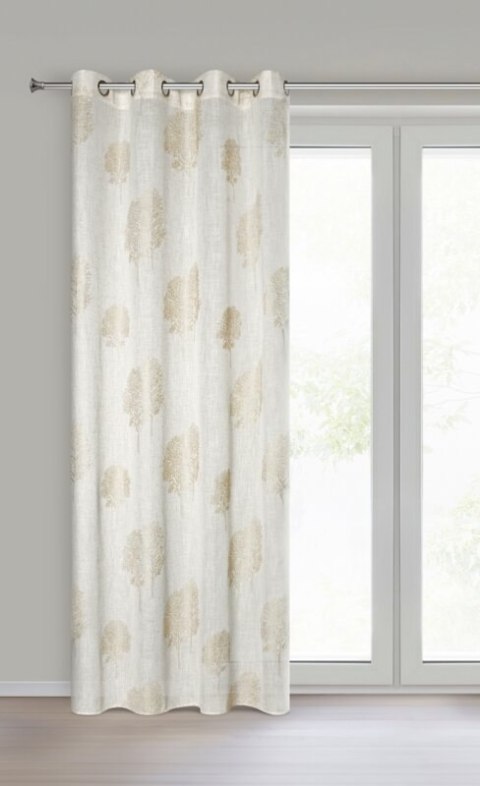 ZASŁONA GOTOWA SALINA 140 X 250 CM NATURALNY