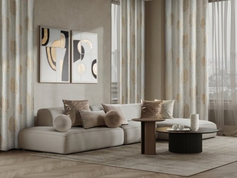 ZASŁONA GOTOWA SALINA 140 X 250 CM NATURALNY