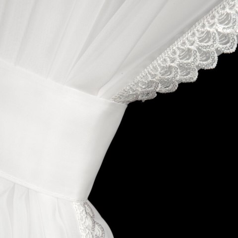 FIRANA GOTOWA CAROLINE NA TAŚMIE 400 X 250 CM BIAŁY