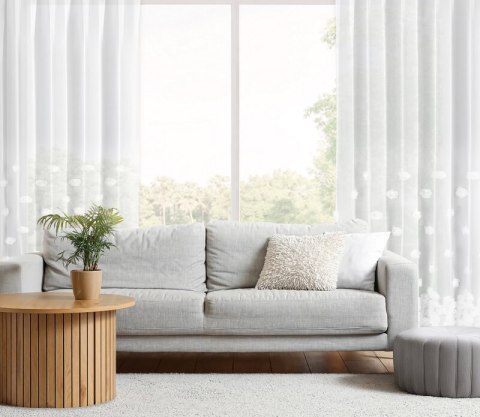 FIRANA GOTOWA DIANA 2 NA TAŚMIE 140 X 270 CM BIAŁY