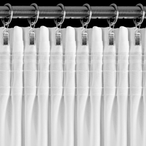 FIRANA GOTOWA GABRIELA NA TAŚMIE 140 X 270 CM BIAŁY