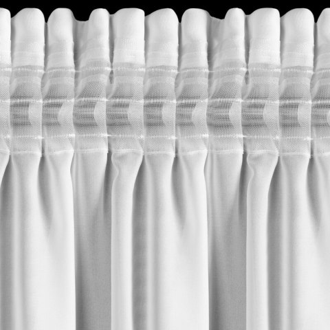 FIRANA GOTOWA GABRIELA NA TAŚMIE 140 X 270 CM BIAŁY