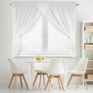 FIRANA GOTOWA LORETA 1 NA TAŚMIE 400 X 160 CM BIAŁY