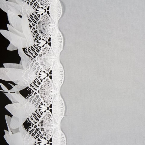 FIRANA GOTOWA LORETA 1 NA TAŚMIE 400 X 160 CM BIAŁY