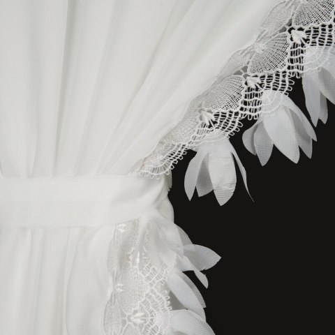 FIRANA GOTOWA LORETA 1 NA TAŚMIE 400 X 160 CM BIAŁY