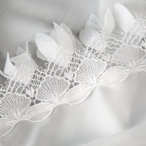 FIRANA GOTOWA LORETA 1 NA TAŚMIE 400 X 160 CM BIAŁY