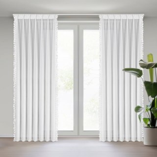 FIRANA GOTOWA LORETA 80 X 270 CM BIAŁY