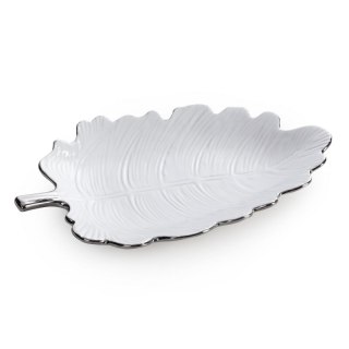PATERA DEKORACYJNA ALMA (01) 30 X 14 X 4 CM BIAŁY
