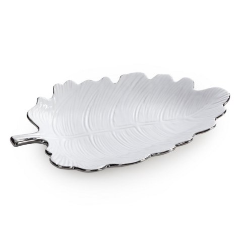 PATERA DEKORACYJNA ALMA (01) 30 X 14 X 4 CM BIAŁY