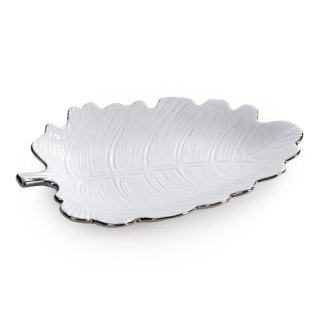 PATERA DEKORACYJNA ALMA (02) 26 X 18 X 4 CM BIAŁY