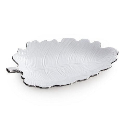 PATERA DEKORACYJNA ALMA (02) 26 X 18 X 4 CM BIAŁY