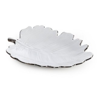 PATERA DEKORACYJNA ALMA (03) 20 X 15 X 4 CM BIAŁY