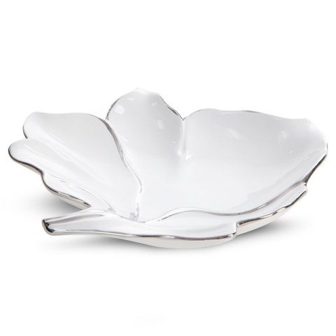 PATERA DEKORACYJNA NERIS (02) 30 X 28 X 6 CM BIAŁY