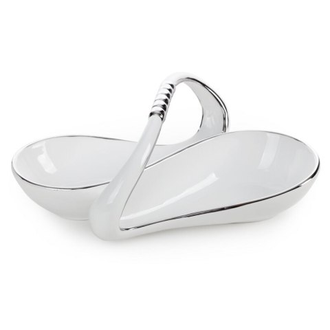 PATERA DEKORACYJNA OTIS (01) 25 X 18 X 11 CM BIAŁY