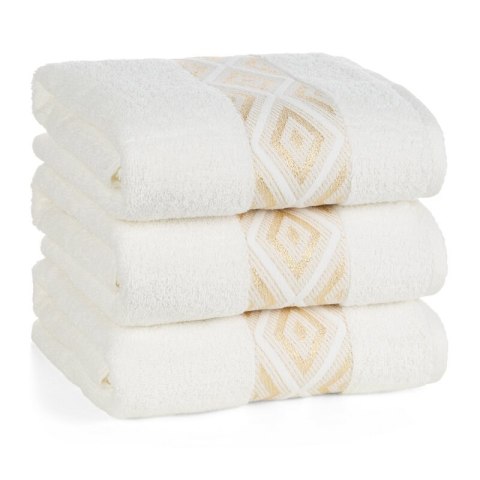 RĘCZNIK AZARI (01) 50 X 90 CM KREMOWY