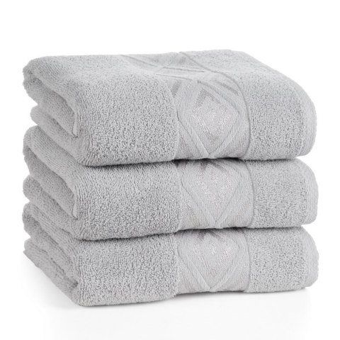 RĘCZNIK AZARI (02) 50 X 90 CM SREBRNY