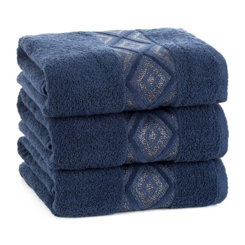 RĘCZNIK AZARI (05) 50 X 90 CM GRANATOWY