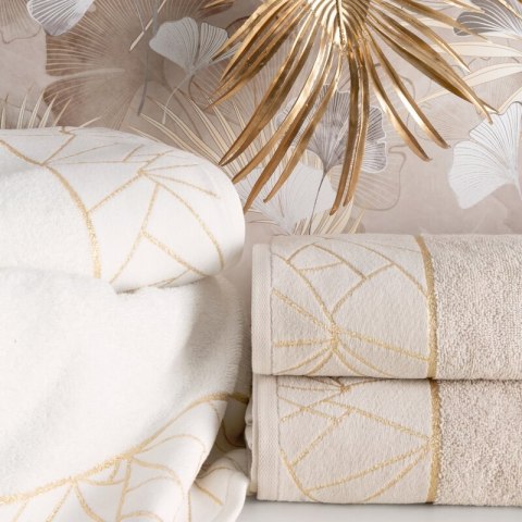 RĘCZNIK CLEO (03) 70 X 140 CM BEŻOWY