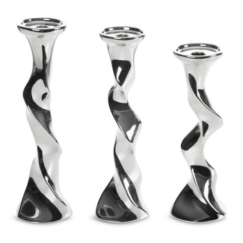 ŚWIĄTECZNA CERAMIKA O 12 X 39 CM SREBRNY