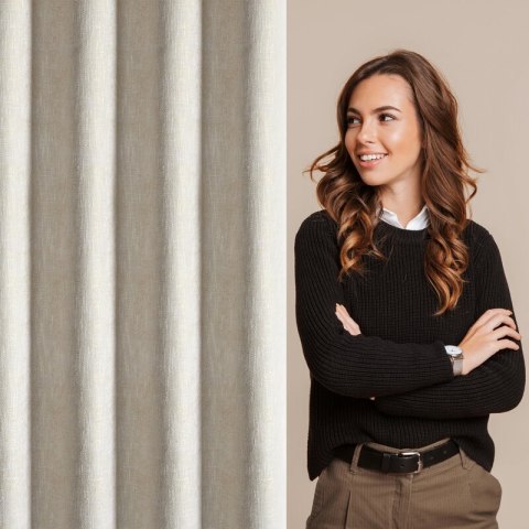 ZASŁONA GOTOWA BITSY 140 X 250 CM SZAMPAŃSKI