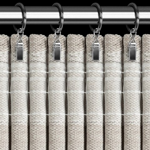 ZASŁONA GOTOWA NESKA NA TAŚMIE 140 X 270 CM JASNOBEŻOWY