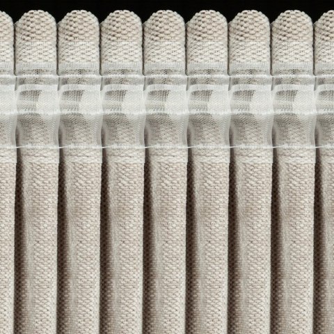 ZASŁONA GOTOWA NESKA NA TAŚMIE 140 X 270 CM JASNOBEŻOWY