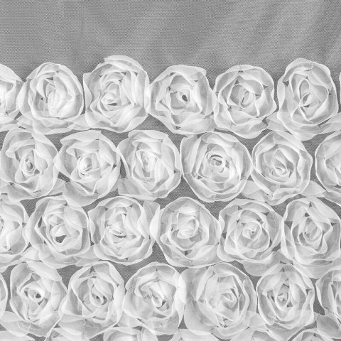 ZASŁONA GOTOWA ROSES 3 140 X 250 CM BIAŁY