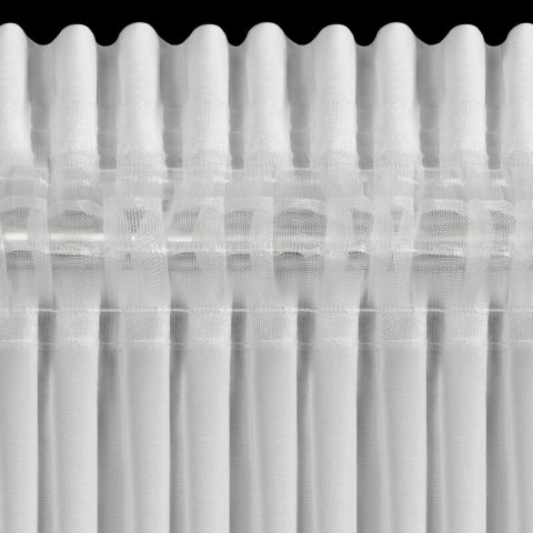 ZASŁONA GOTOWA ROSES 8 NA TAŚMIE 300 X 120 CM BIAŁY