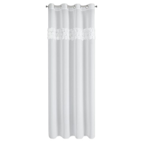 ZASŁONA GOTOWA ROSES 9 140 X 250 CM BIAŁY