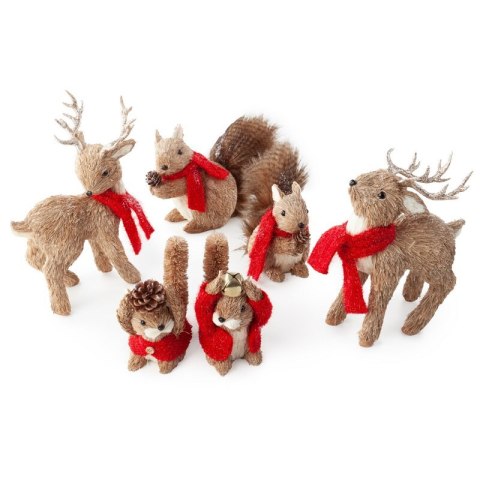 FIGURKA ŚWIĄTECZNA 17 X 10 X 20 CM BRĄZOWY