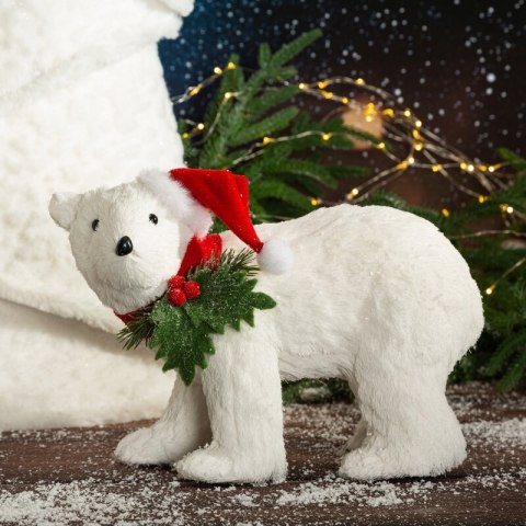 FIGURKA ŚWIĄTECZNA 18 X 14 X 21 CM BIAŁY