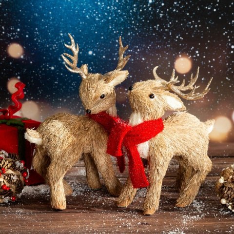 FIGURKA ŚWIĄTECZNA 21 X 11 X 26 CM BRĄZOWY