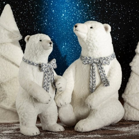 FIGURKA ŚWIĄTECZNA 28 X 27 X 53 CM BIAŁY