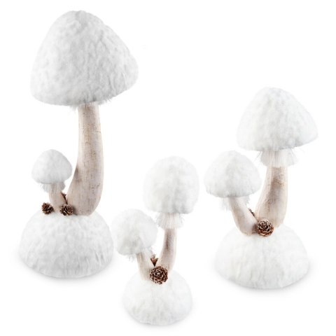 FIGURKA ŚWIĄTECZNA A 19 X 16 X 31 CM BIAŁY