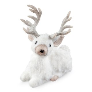 FIGURKA ŚWIĄTECZNA A 27 X 17 X 35 CM BIAŁY