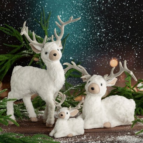 FIGURKA ŚWIĄTECZNA A 27 X 17 X 35 CM BIAŁY