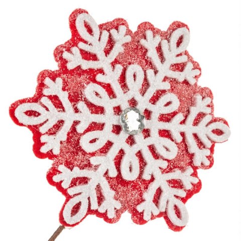 GAŁĄZKA ŚWIĄTECZNA DEKORACYJNA 248 30 X 68 CM CZERWONY